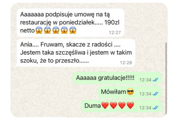 Opinia od klientki