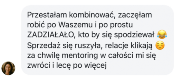 Opinia od klientki