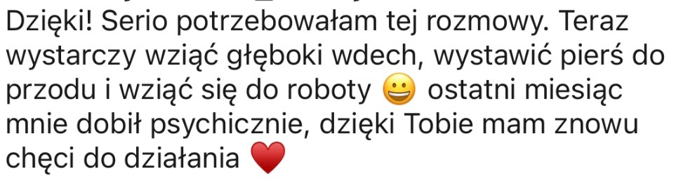 Opinia od klientki